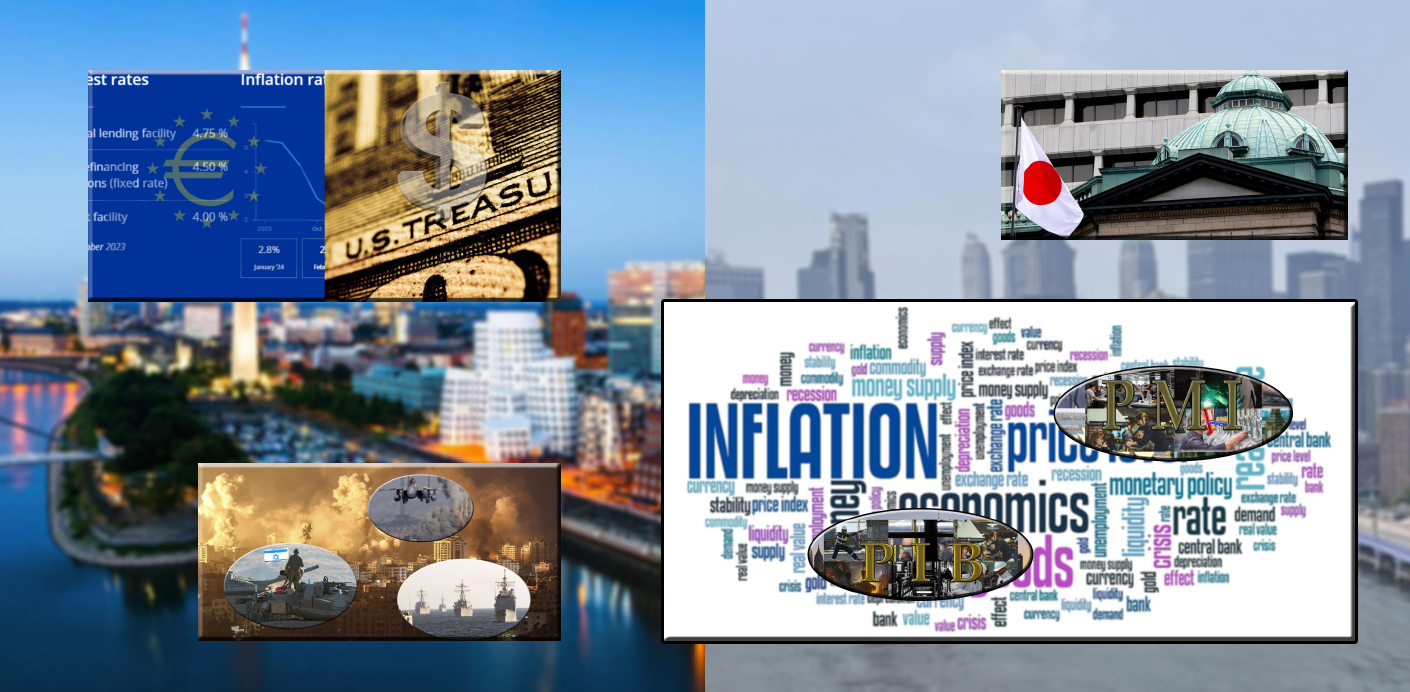 A semana que começa PMI, PIB, Inflação e tensão geopolítica